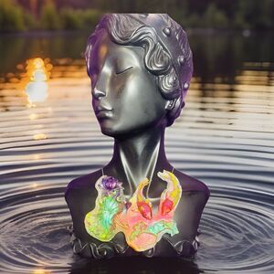 Unique Koi Pond Statement Choker Artisan Made 15" Hypoallergenic